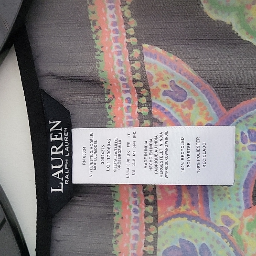 Ralph Lauren Women's Parder Poncho Swim Cover-Up Sz S/M NWT - Picture 4 of 4